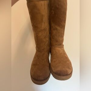 UGG Chestnut Suede Tall Boots
